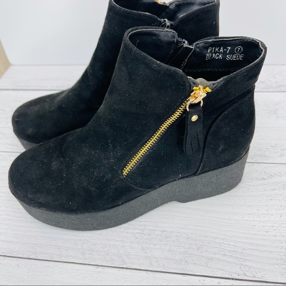 Lov Mark black zip Pika bootie - Picture 3 of 7